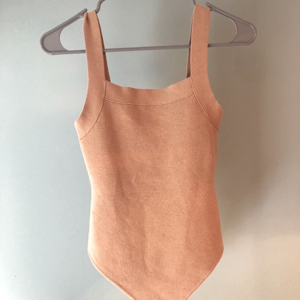 Abercrombie Women’s Sweater Tank Bodysuit in Tan (M)